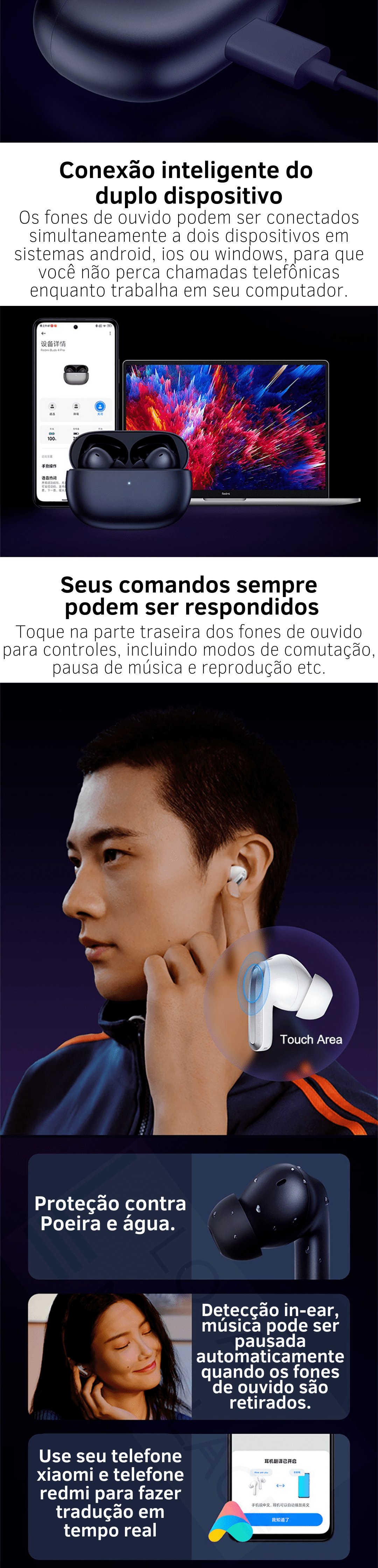 pagina de venda buds 4 pro